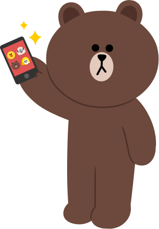 Line Character Brown